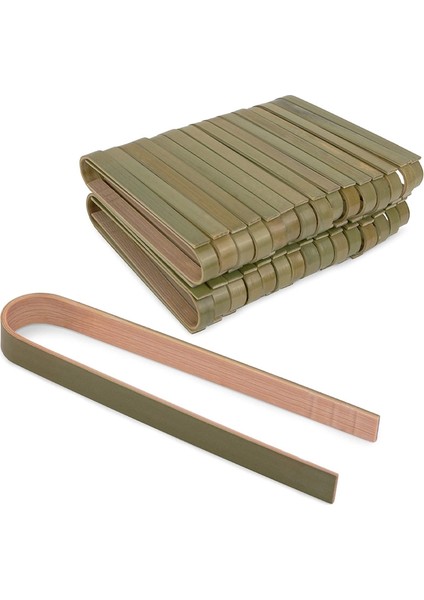 40PCS Yemek Pişirmek Için Ahşap Maşalar Mini Toaster Maşa Mutfak Gezegen Dostu ve Hafif Için Mini Bambu Maşa (Yurt Dışından)