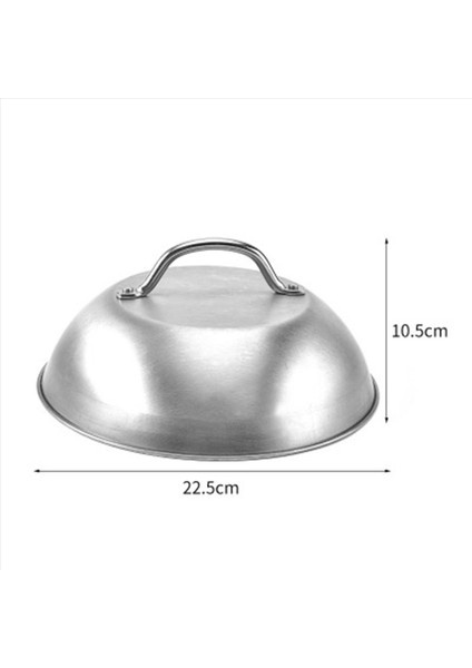 4x Paslanmaz Çelik Biftek Kapağı Kalın Batı Restoranı Batı Yemek Kapağı El Kolu Biftek Kapağı Yarım Küre Kapak (Yurt Dışından) fırsatları