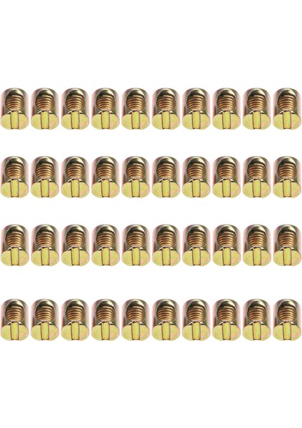 40 Pcs M8 Namlu Cıvataları Çapraz Dübel Yatak Mobilya Somun Yataklar Beş Sandalyeler (Yurt Dışından) fırsatları