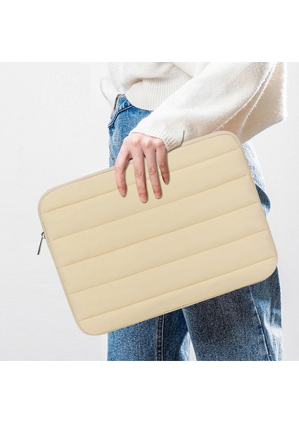 CL283 13-14 Inç Dizüstü Bilgisayar Için Ceket Tasarımlı Dizüstü Bilgisayar Kılıfı Taşınabilir Fermuarlı Çanta - Yeşil (Yurt Dışından) fırsatları