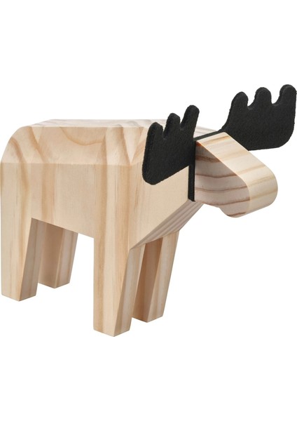 Hostagılle Dekoratif Aksesuar Çam Siyah 18 cm Geyik