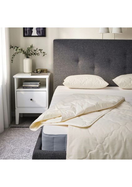 Radhusvın Çift Kişilik Yorgan Kırık Beyaz Hafif Sıcak Tutar 240 x 220 cm Yün fiyatları