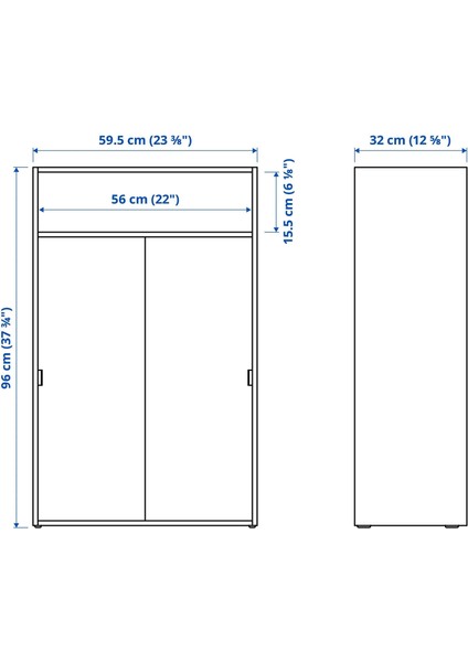 Spıksmed Sürgü Kapaklı Dolap Gri 119 x 32 x 97 cm fiyatları