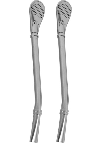 2 Adet Set - Paslanmaz Çelik Yerba Arkadaşı Çay Bombilla Kabak Içme Saman Filtrelenmiş (Yurt Dışından) fiyatları