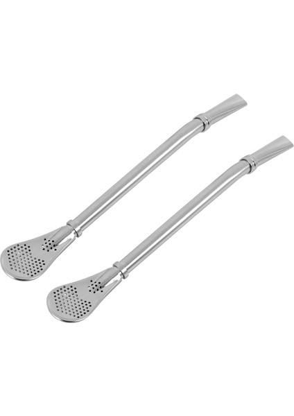 2 Adet Set - Paslanmaz Çelik Yerba Arkadaşı Çay Bombilla Kabak Içme Saman Filtrelenmiş (Yurt Dışından) fırsatları