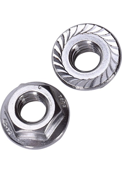 100 Pcs 304 Paslanmaz Çelik Tutuklu Flanş Metrik Altı Kilit Fındık M6 (Yurt Dışından) modelleri