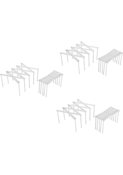 6 Paket Uzatılabilir Pot Kapağı Tutucular Çok Amaçlı Buhar Tereği Raf Tavanları Tutucu Tutucu Esnek Plaka Organizatör Kabine Için (Yurt Dışından)