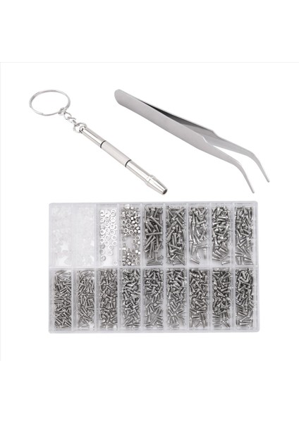 1000 Pcs Gözlük Vidaları Somun Çiftlik + 1 Pc Tornavida + 1 Pc Cheezers Gözlük Onarım Kiti Vidaları Gözlük/ Gözlük/ Güneş Gözlüğü/ Gözlük Için Set Optik Onarım Aracı (Yurt Dışından) modelleri