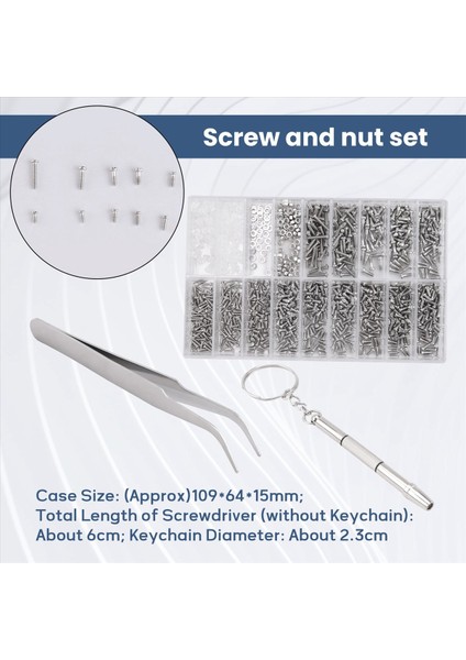 1000 Pcs Gözlük Vidaları Somun Çiftlik + 1 Pc Tornavida + 1 Pc Cheezers Gözlük Onarım Kiti Vidaları Gözlük/ Gözlük/ Güneş Gözlüğü/ Gözlük Için Set Optik Onarım Aracı (Yurt Dışından) fırsatları