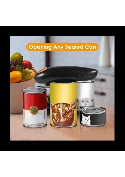 2x Electric Can Açıcı Ev Hanımları Yaşlılar Artrit Için Pürüzsüz Kenar Kapaklarının Güvenliği ile Tek Pres Mutfak Aracı (Yurt Dışından) modelleri