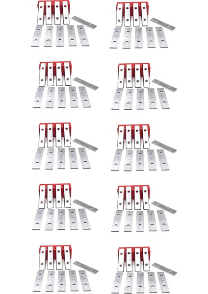 20PCS Tungsten Karbür Sıyırıcı 50X12X1 5mm Çift Kenarlı Ağır Hizmet Sıyırıcı Yedek Bıçaklar Boya Çıkartmaları Kaldırma (Yurt Dışından)