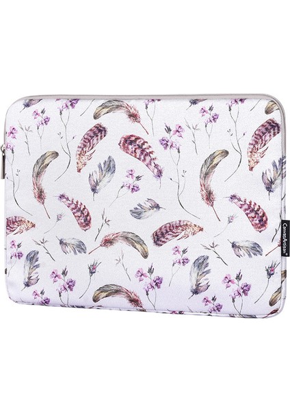 H9-T0121 Suluboya Tüy Desenli Ultra Ince Dizüstü Bilgisayar Taşıma Darbeye Dalı Dizüstü Bilgisayar Kılıfı ve Küçük Çanta - Beyaz/11 Inç Dizüstü (Yurt Dışından) fiyatları