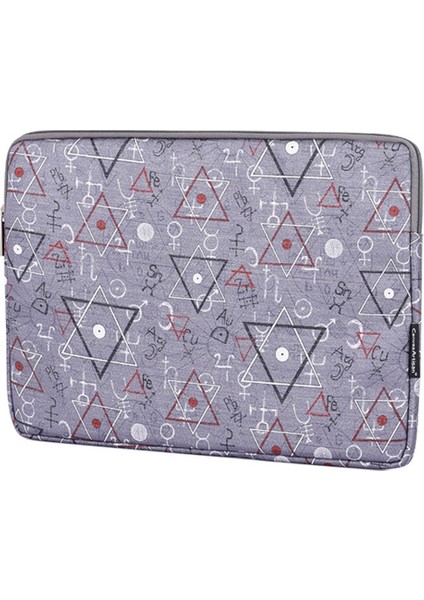 Canvasartısan H26-01 13 Inç Dizüstü Bilgisayar Fermuarlı Kese Geometrik Desenli Taşıma Çantası Dizüstü Bilgisayar Koruyucu Kılıf (Yurt Dışından) fiyatları