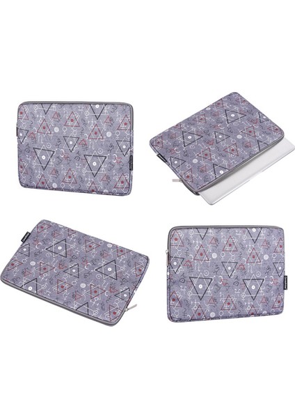 Canvasartısan H26-01 13 Inç Dizüstü Bilgisayar Fermuarlı Kese Geometrik Desenli Taşıma Çantası Dizüstü Bilgisayar Koruyucu Kılıf (Yurt Dışından) indirimleri