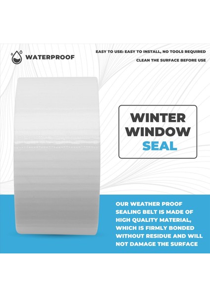 Pencere Hava Bandı Sızdırmazlık Bandı Plastik Hava Bandı Sızdırmazlık Bandı Su Geçirmez Kalıntı Sızdırmazlık Şeridi Yok (Beyaz) (Yurt Dışından) fırsatları