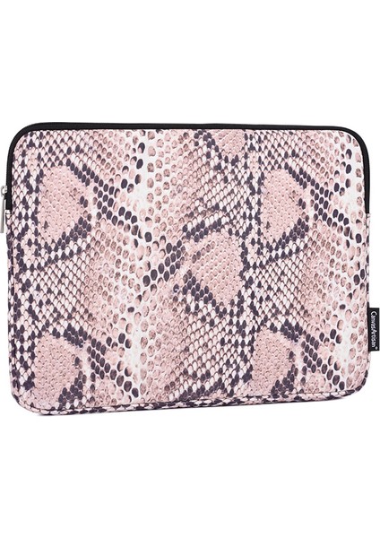 Canvasartısan H38-T0123 Yılan Desenli Polyester Dizüstü Bilgisayar Çantası Koruyucu Kılıf ve Küçük Çanta - Pembe/12 Inç Dizüstü Bilgisayarlar Için (Yurt Dışından) fiyatları