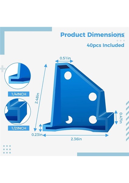 40PCS Döşeme Aralayıcıları 2&#39 Den 2 Laminat Döşeme Aralayıcıları 1/2 Inç ve 1/4inch Boşluklar (Yurt Dışından) modelleri