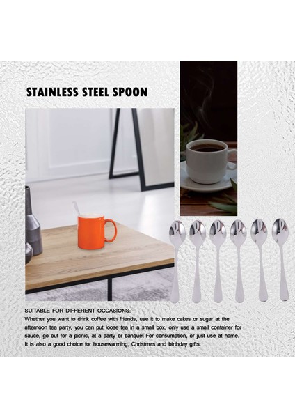 6 Adet Espresso Kaşık 4 7 Inç Paslanmaz Çelik Mini Kahve Kaşığı Tatlı Kaşık (Yurt Dışından) modelleri