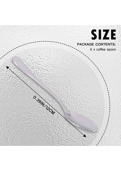 6 Adet Espresso Kaşık 4 7 Inç Paslanmaz Çelik Mini Kahve Kaşığı Tatlı Kaşık (Yurt Dışından) indirimleri