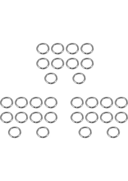 M4 x 30MM Paslanmaz Çelik Çöplü Kaynaklı Yuvarlak Yuvarlak Yüzük 30 Pcs (Yurt Dışından)