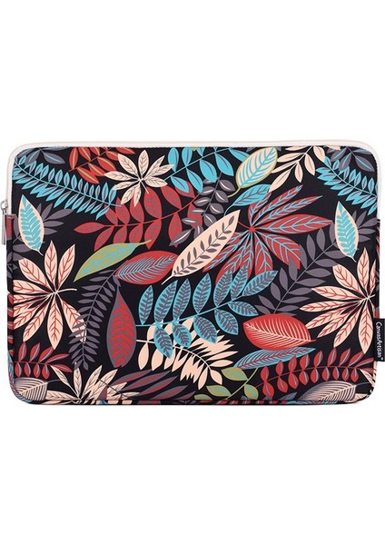 Canvasartısan 14 Inç Dizüstü Bilgisayar Koruyucu Kılıfı Renkli Yaprak Baskılı Taşınabilir Fermuarlı Dizüstü Bilgisayar Çantası - H30-01 (Yurt Dışından)