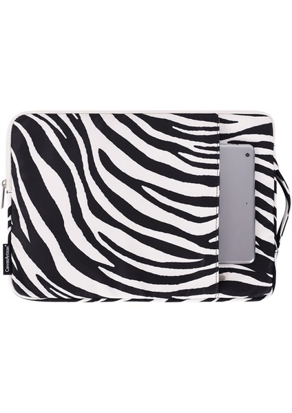 Canvasartısan H33-89 11" MacBook Air Için Dizüstü Bilgisayar Çantası Şık Zebra Desenli Dizüstü Bilgisayar Koruma Kılıfı (Yurt Dışından)