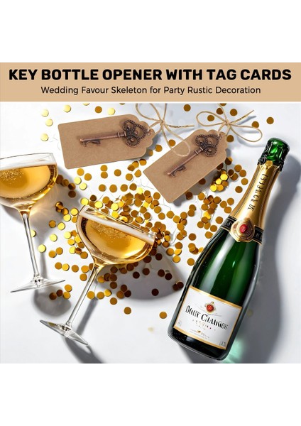 50 Pack Anahtar Şişe Açıcı Etiket Kartları ile Parti Rustik Dekorasyonu Için Düğün Favorisi (Yurt Dışından) fırsatları