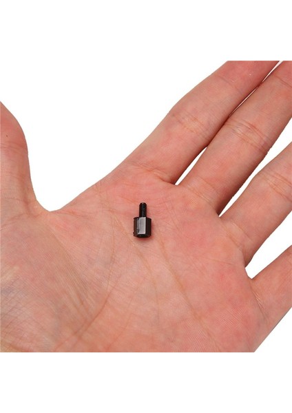 300X Anakart Naylon Hex Standoft Dişli Ara M3 Iplik 6+6mm Siyah (Yurt Dışından) fırsatları