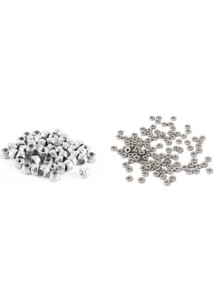100PCS Metrik M2 Hex Fındık 304 Paslanmaz Çelik Harmanlayıcı DIN934 Cıvata ve 50PCS Donanım Hex Locknut A2-70 (Yurt Dışından)