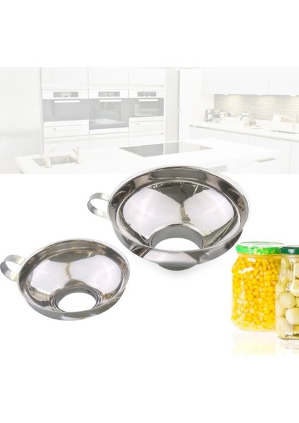 4 Adet Geniş ve Normal Kavanozlar Için Huni Set Huni Yararlı Paslanmaz Çelik Geniş Ağız Konserve Huni Büyük Ağız Hunileri (Yurt Dışından) fırsatları