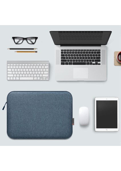 Haweel HWL7016 Macbook Pro 15 Inç (2016) / (2018-2019) / 16 Inç (2022) Darbeye Dalı Fermuarlı Kol Çizilmeye Dalı Taşıma (40,5 x 29,5 Cm, 15-16,7 Inç) - Mavi (Yurt Dışından) fiyatları