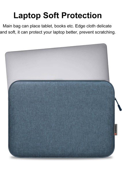 Haweel HWL7016 Macbook Pro 15 Inç (2016) / (2018-2019) / 16 Inç (2022) Darbeye Dalı Fermuarlı Kol Çizilmeye Dalı Taşıma (40,5 x 29,5 Cm, 15-16,7 Inç) - Mavi (Yurt Dışından) fırsatları