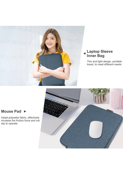 Haweel HWL7016 Macbook Pro 15 Inç (2016) / (2018-2019) / 16 Inç (2022) Darbeye Dalı Fermuarlı Kol Çizilmeye Dalı Taşıma (40,5 x 29,5 Cm, 15-16,7 Inç) - Mavi (Yurt Dışından) indirimleri
