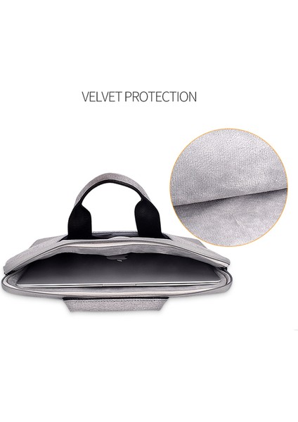 ST01S 13,3 Inç Dizüstü Bilgisayar Için Omuz Askılı Koruyucu Dizüstü Bilgisayar Çantası - Koyu Gri (Yurt Dışından) indirimleri