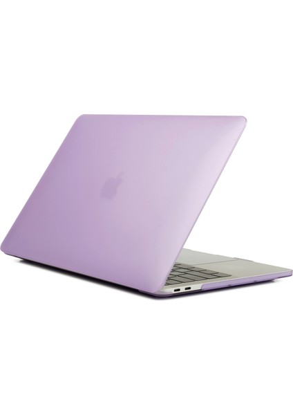 Mat Pc Ön ve Arka Koruyucu Telefon Kılıfı Cep Telefonu Çantası Kabuğu MacBook Pro 13 Inç A1706 / A1708 / A1989 / A2159 / A2251 / A2289 / A2338 - Mor (Yurt Dışından)