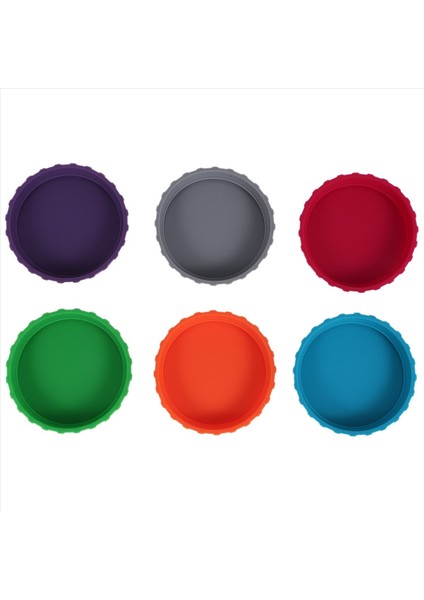 6pcs Soda Kapak Kapakları Içecek Kapak Çok Renkli Içecek Olabilir Koruyucu Silikon Olabilir Kapaklar (Yurt Dışından) fiyatları