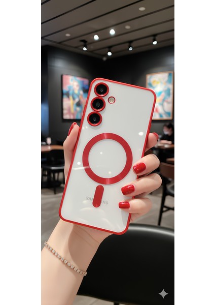 Samsung Galaxy S24 Kılıf Kamera Korumalı Sararma Yapmaz Magsafe Şarj Özellikli A++ Kalite Kapak