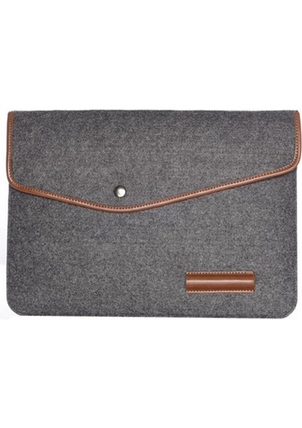 Hp Ibm MacBook Air / Pro Yün Keçe 13 Inç Dizüstü Bilgisayar Kılıfı, Boyut: 34 x 24 cm - Koyu Gri (Yurt Dışından)