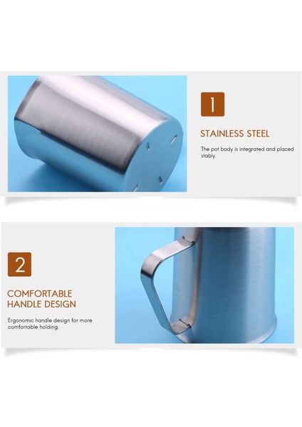 Paslanmaz Çelik Ölçüm Kupası Kupa Karıştırma Reçine Araçları Hassasiyetli Mutfak Jug Pour Spout Pişirme Pişirme 500ML (Yurt Dışından) modelleri
