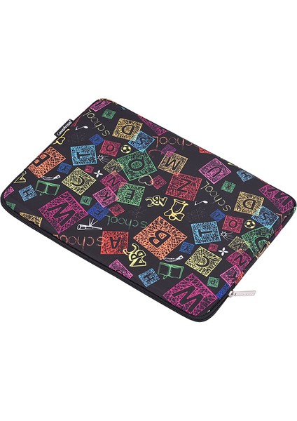 Canvasartısan H17-01 Renkli Harf Baskılı Dizüstü Bilgisayar Kılıfı Bilgisayar Saklama Çantası - Siyah/11 Inç Dizüstü Bilgisayarlar Için (Yurt Dışından) modelleri