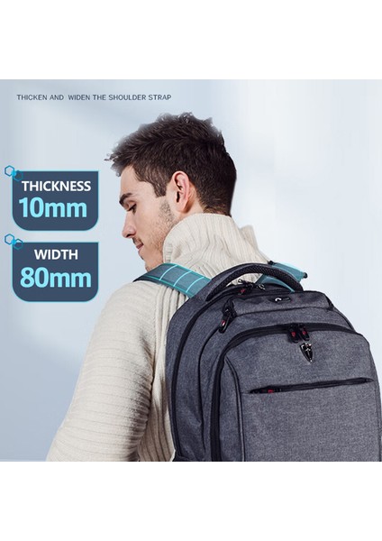 Vıctorıatourıst V906 USB Iş Seyahat Sırt Çantası Çift Omuz 15,6 Inç Dizüstü Bilgisayar Çantası, USB Bağlantı Noktalı, Yükseltilmiş Versiyon - Siyah (Yurt Dışından) fırsatları