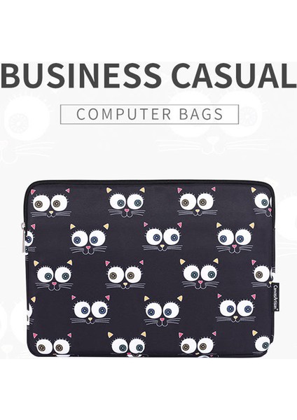 Canvasartısan H22-01 Göz Desenli Dizüstü Bilgisayar Taşıma Çantası Dizüstü Bilgisayar Koruyucu Kılıfı - Siyah/15 Inç Dizüstü Bilgisayarlar Için (Yurt Dışından) fiyatları