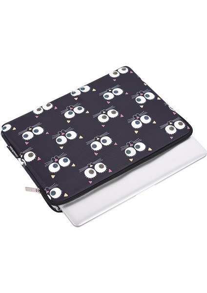 Canvasartısan H22-01 Göz Desenli Dizüstü Bilgisayar Taşıma Çantası Dizüstü Bilgisayar Koruyucu Kılıfı - Siyah/15 Inç Dizüstü Bilgisayarlar Için (Yurt Dışından) modelleri