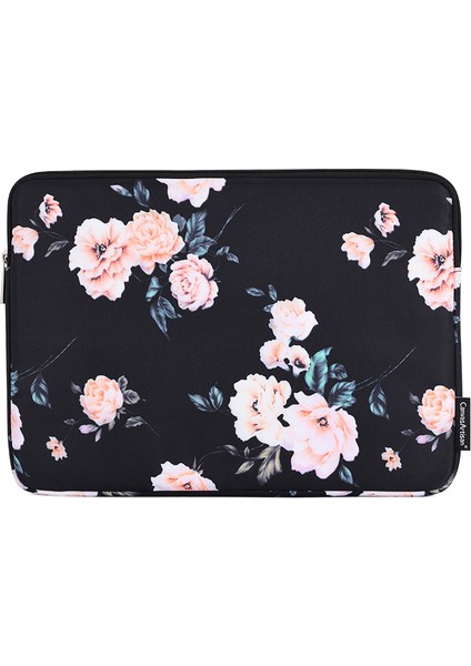 Canvasartısan H42-01 Çiçek Baskılı Ultra Ince Koruyucu Dizüstü Bilgisayar Kılıfı - Siyah/12 Inç Dizüstü Bilgisayarlar Için (Yurt Dışından)
