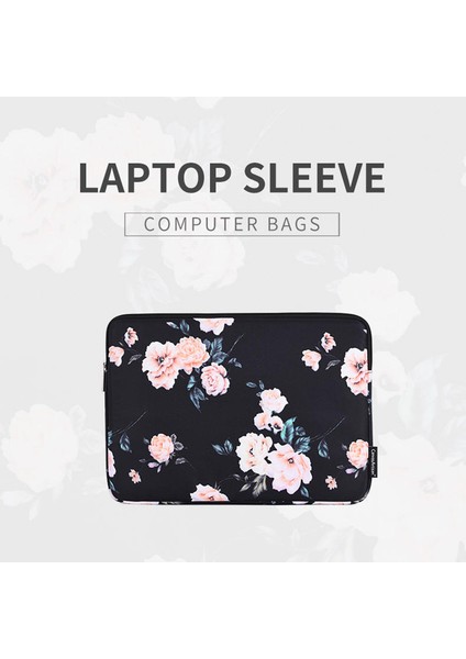 Canvasartısan H42-01 Çiçek Baskılı Ultra Ince Koruyucu Dizüstü Bilgisayar Kılıfı - Siyah/12 Inç Dizüstü Bilgisayarlar Için (Yurt Dışından) fiyatları