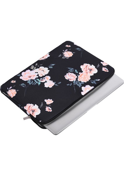Canvasartısan H42-01 Çiçek Baskılı Ultra Ince Koruyucu Dizüstü Bilgisayar Kılıfı - Siyah/12 Inç Dizüstü Bilgisayarlar Için (Yurt Dışından) fırsatları