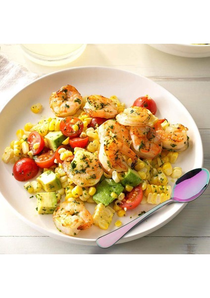 Gökkuşağı Renk Çay Kaşığı Kahve Kaşığı Mini Pasta Kaşık Paslanmaz Çelik 12 Adet (Kahve Kepçeleri) (Yurt Dışından) indirimleri