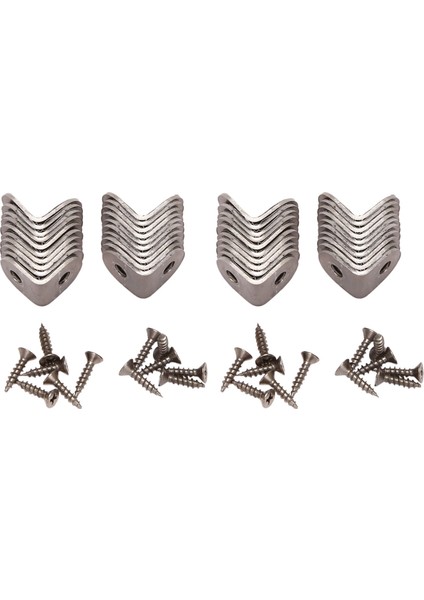 40 Pcs Paslanmaz Çelik L Braket Köşe Brace Dik Açısı Braket Bağlayıcı L Şekilli Köşe Teslimat Ortakları Braket (Yurt Dışından)