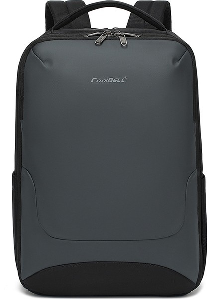 Coolbell CB-8273 Erkek Iş Seyahat Sırt Çantası Sıçrama Önleyici Büyük Kapasiteli Dizüstü Bilgisayar Çift Omuz Çantası - Gri (Yurt Dışından)