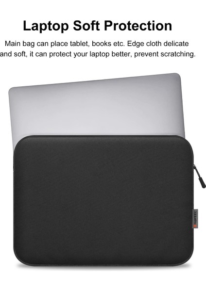 Haweel HWL7016 Macbook Pro 15 Inç (2016) / (2018-2019) / 16 Inç (2022) Darbeye Dalı Fermuarlı Kol Çizilmeye Dalı Taşıma (40,5 x 29,5 Cm, 15-16,7 Inç) - Siyah (Yurt Dışından) fırsatları